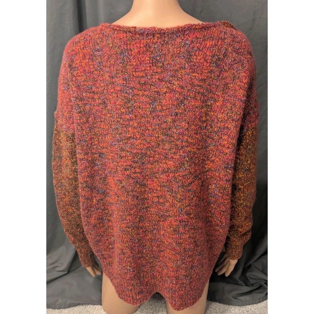 Sundance Sweater Woman's Large Sweater Crew Neck Pink Contasts - Picture 8 of 8